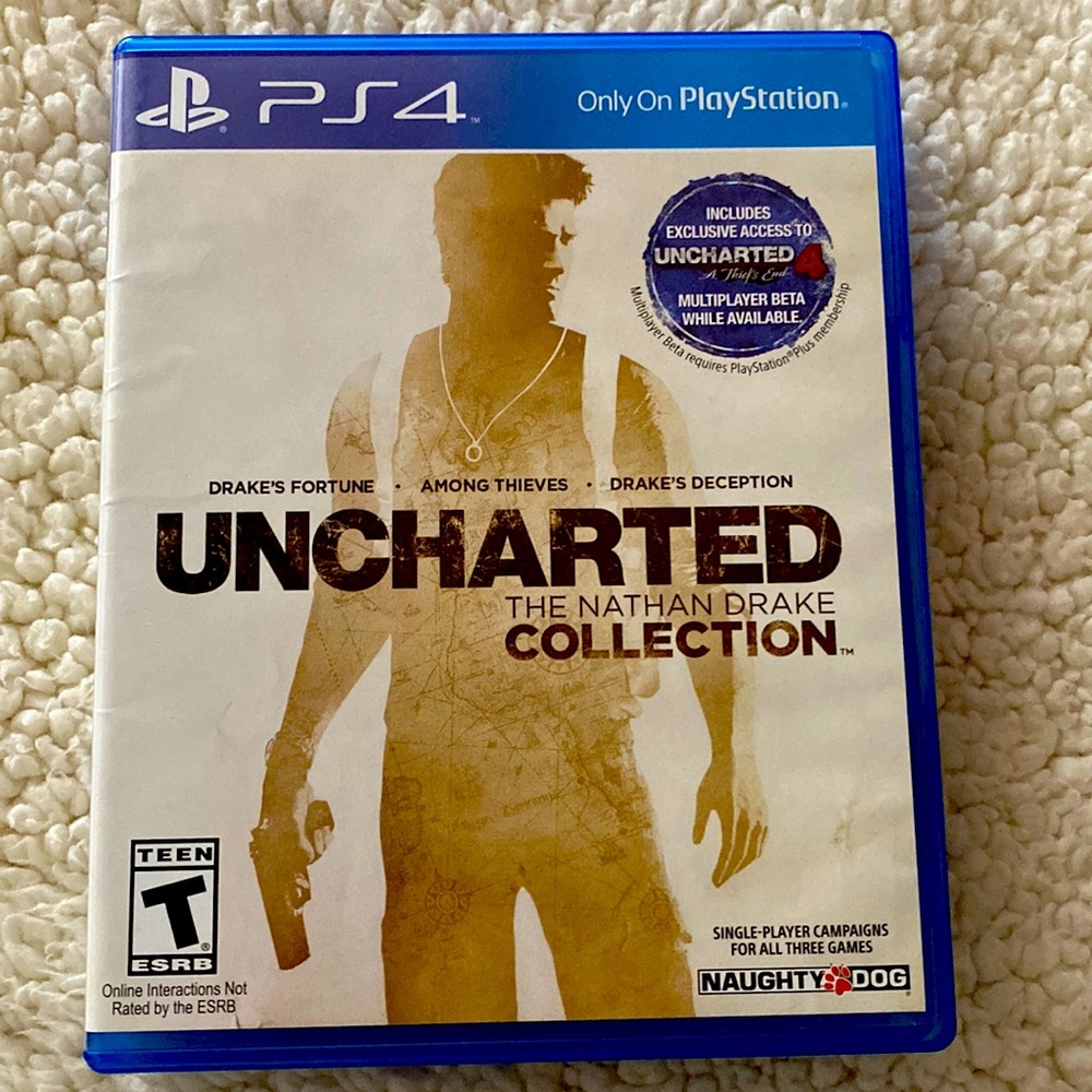 Uncharted The Nathan Drake Collection PS4 3 Games in one